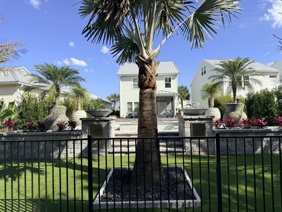 Paver pool deck and outdoor kitchen, Ponte Vedra FL